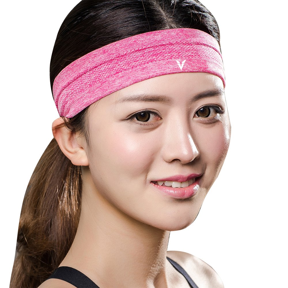 Veidoorn 1pcs Sweatband Moisture-Wicking Breathable Men Women Sports Elastic Headband for Fitness gym Running sport basketball