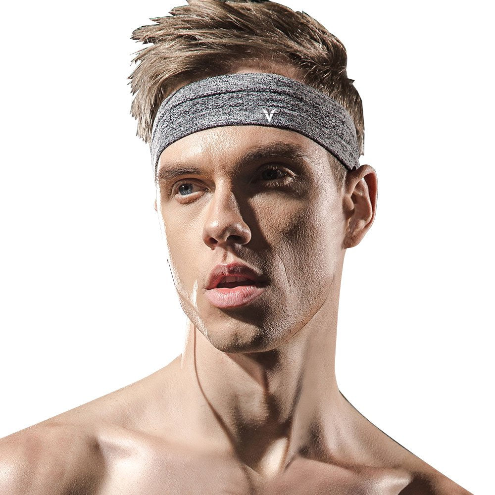 Veidoorn 1pcs Sweatband Moisture-Wicking Breathable Men Women Sports Elastic Headband for Fitness gym Running sport basketball