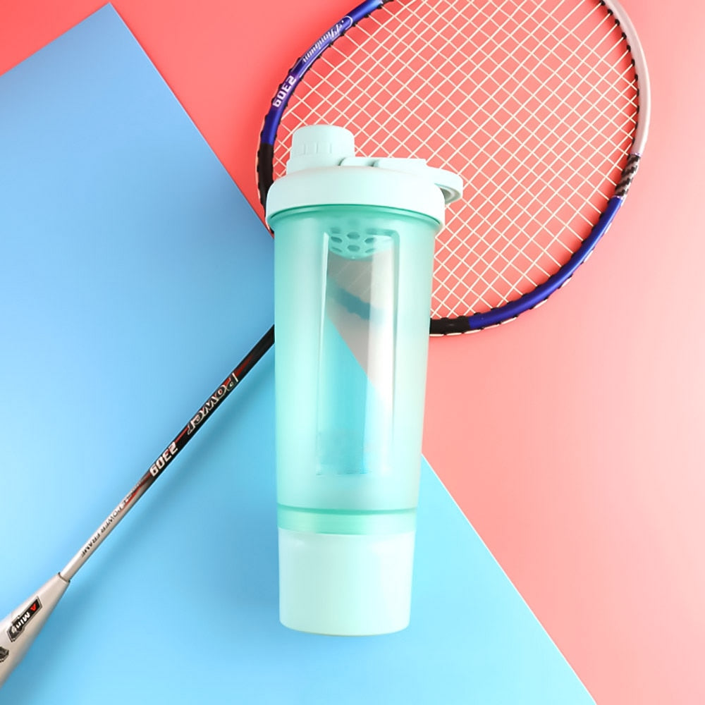 Woman Sport Whey Protein Shaker Bottle Water Bottle Girl BPA Free Leak Proof Gym Fitness Training Sport Nutrition Bottle