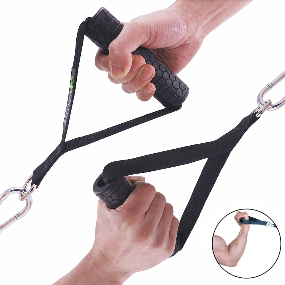 Fitness Home Gym Cable Machines Attachment Crossfit Bodybuilding Muscle Strength Training Workout Accessories Tricep Excercise