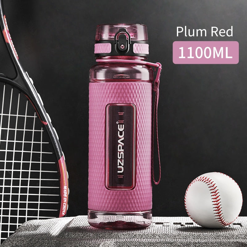 New 1.1L Water Bottle BPA Free Portable Leak-proof Shaker bottle Tritan Plastic Drinkware Outdoor Tour Gym