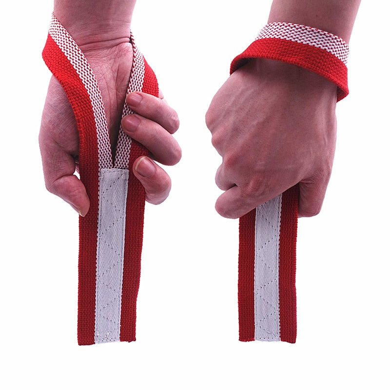 1 Pair Gym Lifting Straps Fitness Gloves Anti-slip Hand Wraps Wrist Straps Support For Weight Lifting Powerlifting Training